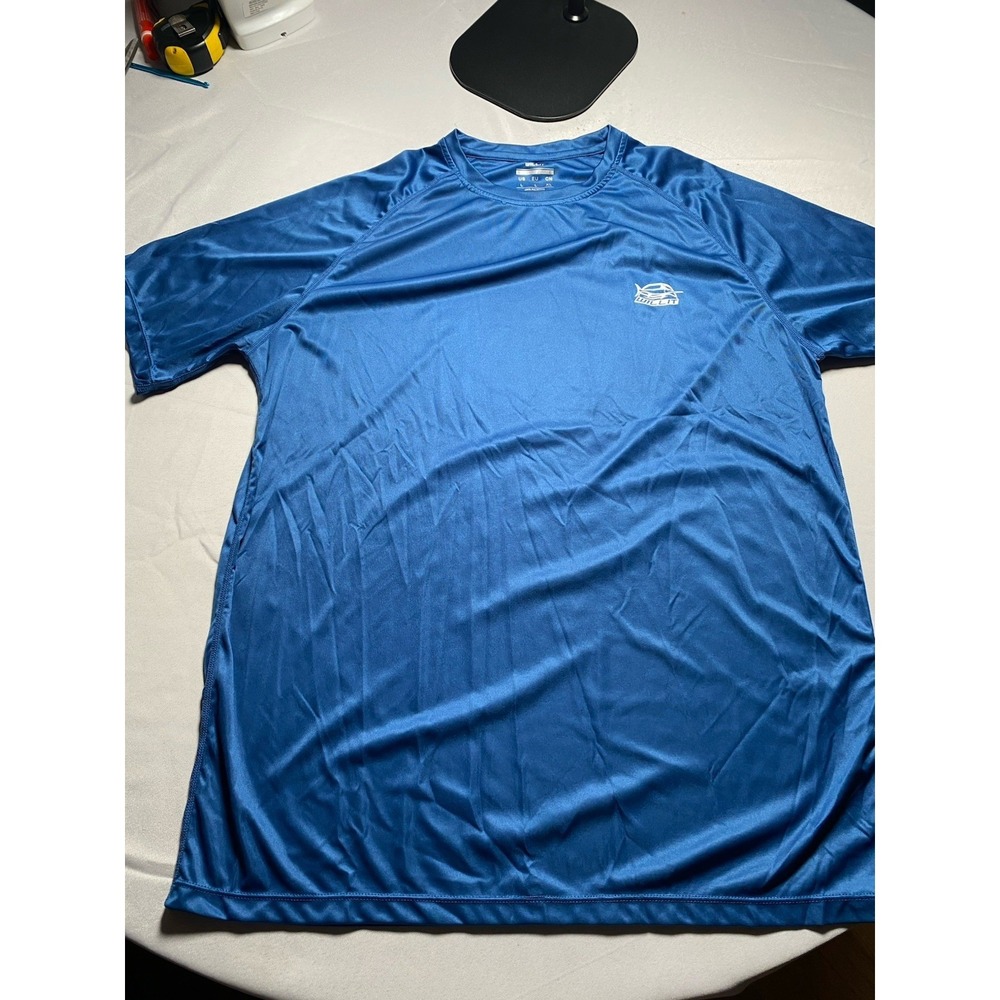 Willit Blue Men's Large L Short Sleeve Crew Neck 100% Polyester T-Shirt